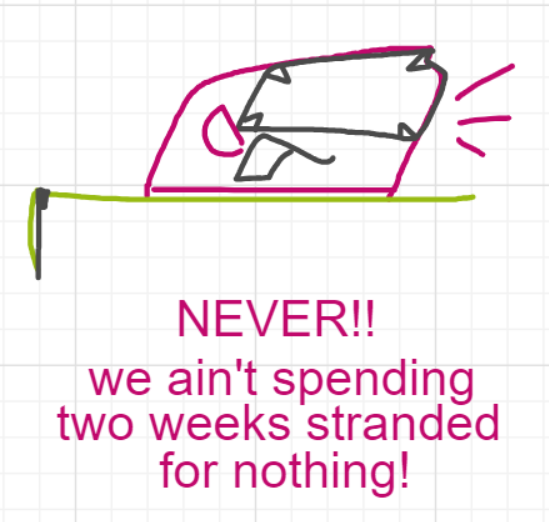 A panel from Ready Oar Knot, episode three of the Board Boards object show by Furretwalk/WalkingFurret.